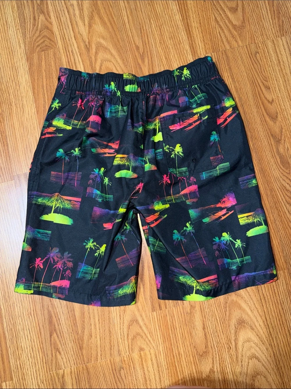 Abercrombie Kids Neon Tropical Boys Swim Trunks Boys 9/10